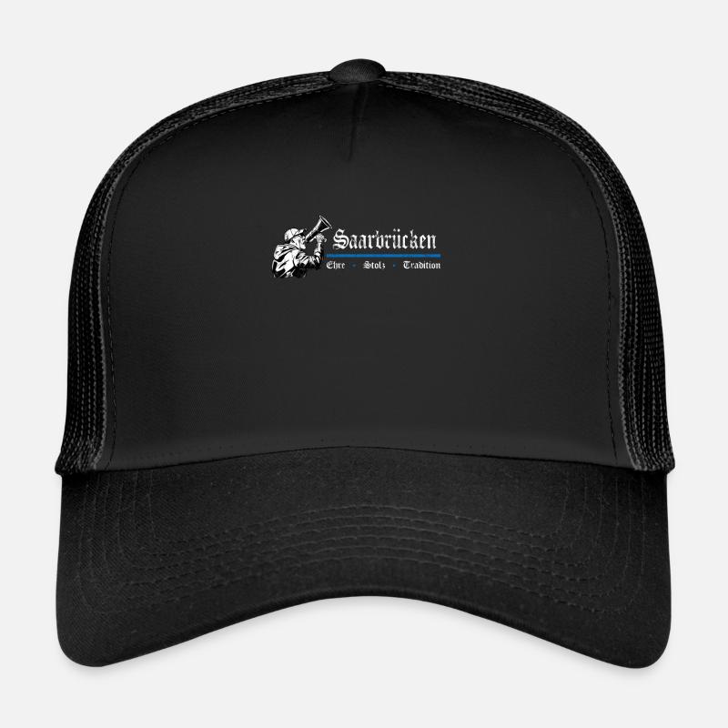 Saarbrücken Ehre Stolz Tradition - Trucker Cap - Schwarz/Schwarz