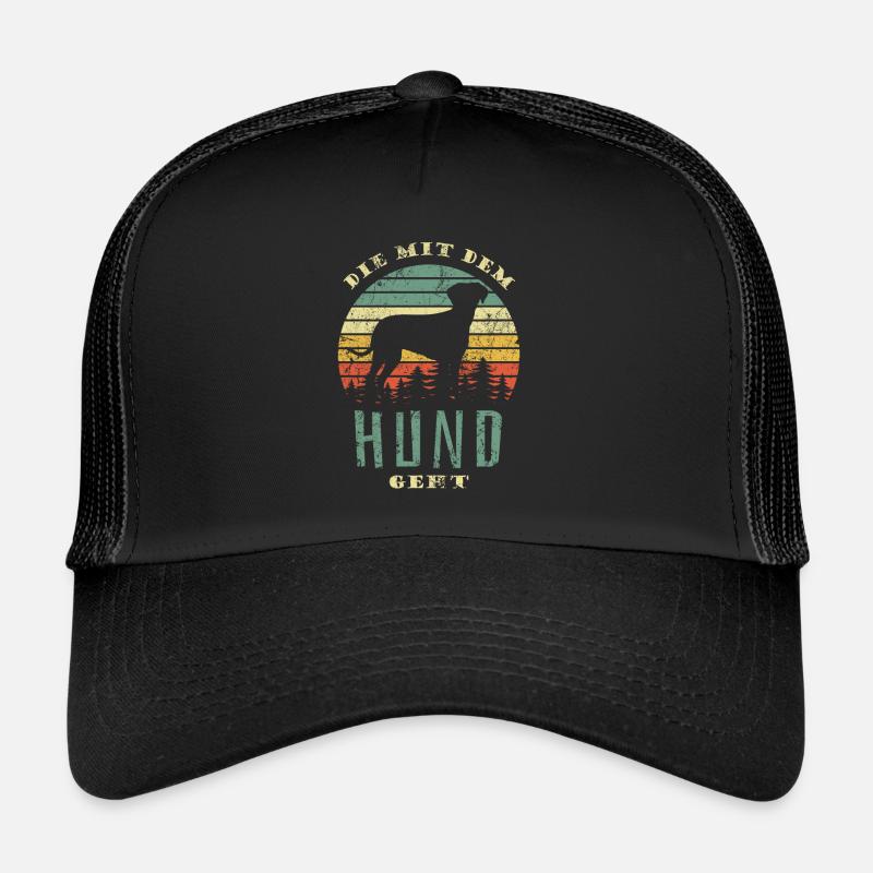 Die mit dem Hund geht - Gassi gehen Trucker Cap