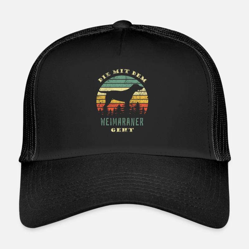 Die mit dem Weimaraner geht - Gassi gehen Trucker Cap