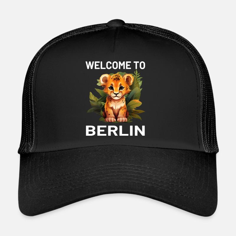 "Welcome to Berlin" Löwe - Stadtleben mit einem Trucker Cap