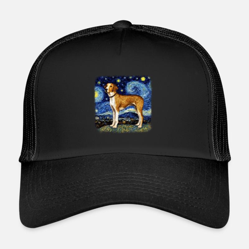 American Foxhound Van gogh starry night Trucker Cap