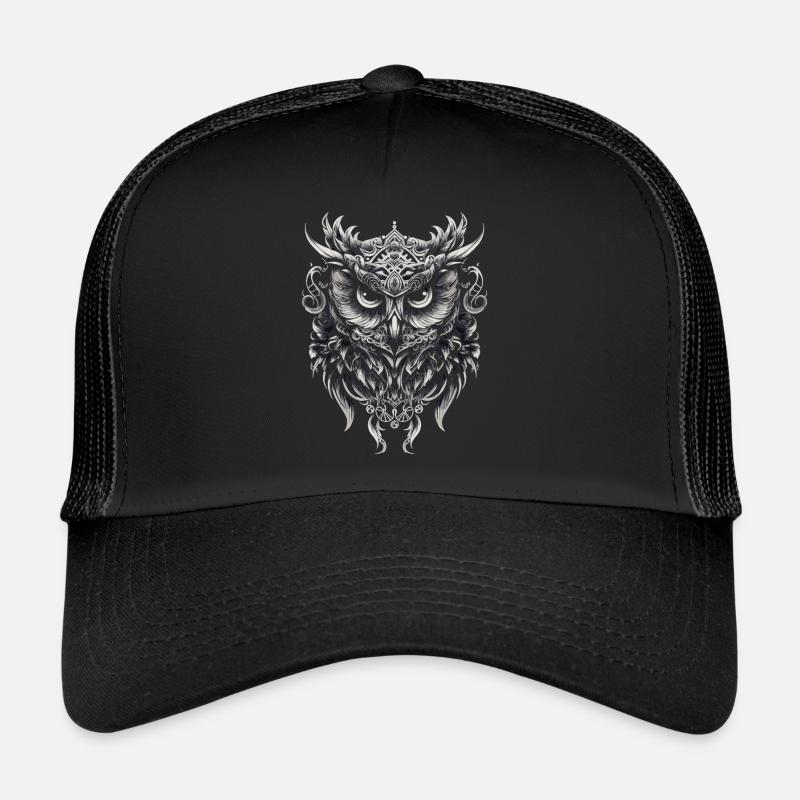 Cute owl with big eyes Trucker Cap