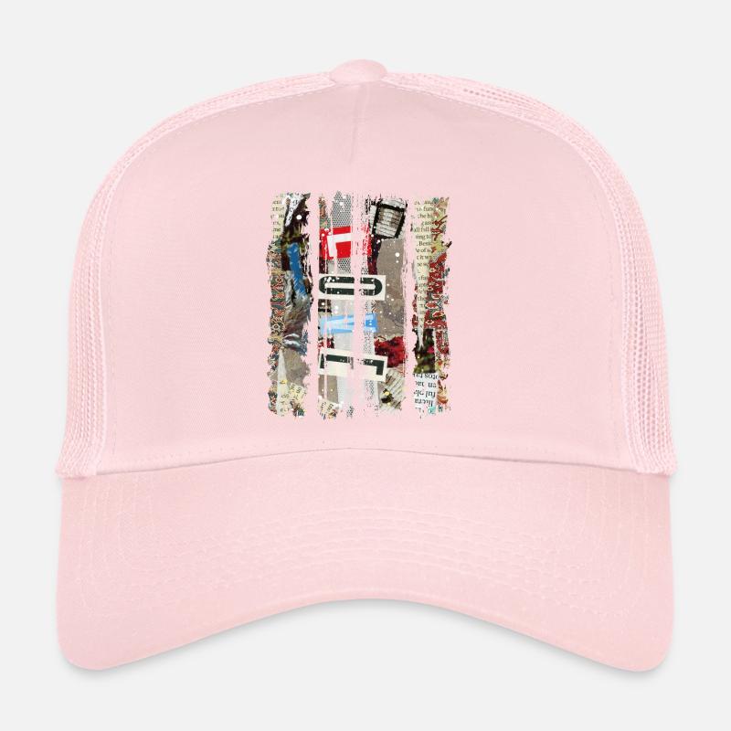 Extraits de journaux Albums Magazines Code alphabet Casquette trucker 