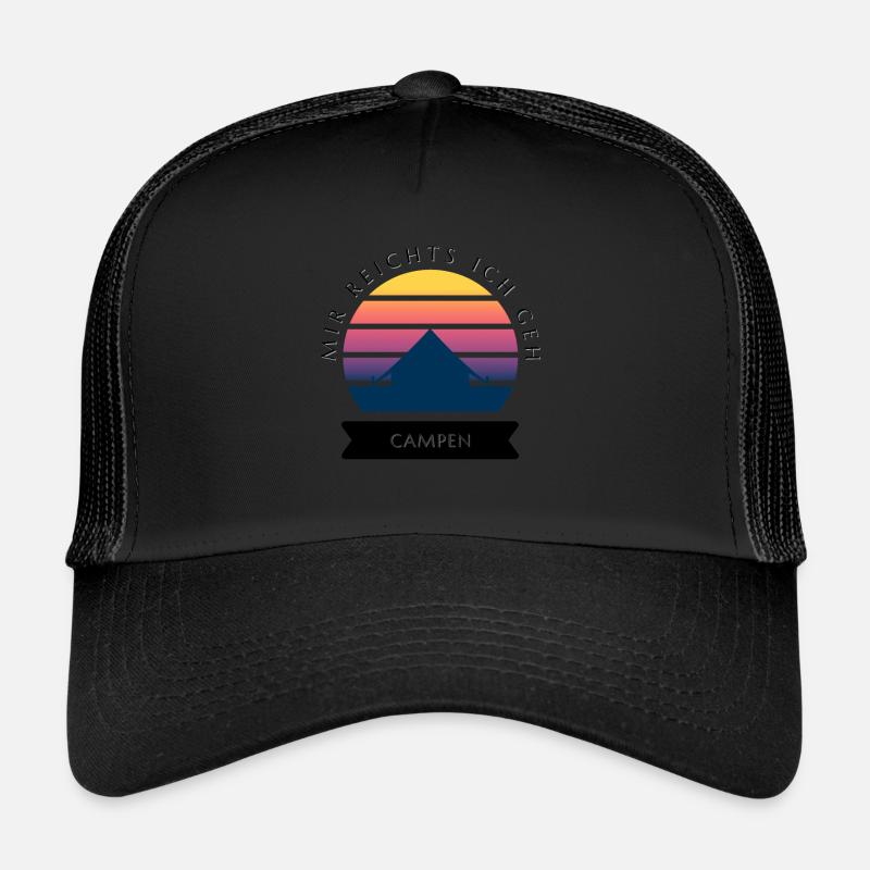 Mir reichts ich geh Campen Retro Sunset Trucker Cap