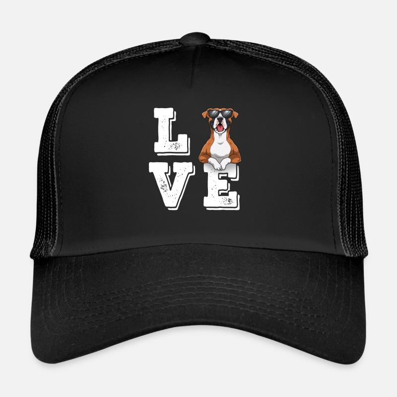 Love Boxer - Trucker Cap - Schwarz/Schwarz