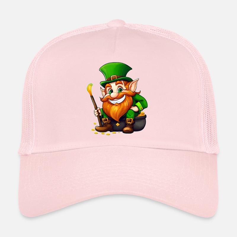 Saint Patricks Day Irish Kobold Leprechaun Wichtel Trucker Cap