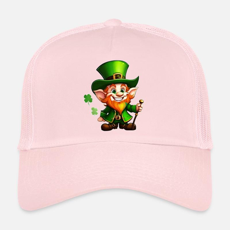 Saint Patrick's Day Irish Leprechaun Leprechaun Gnome Trucker Cap