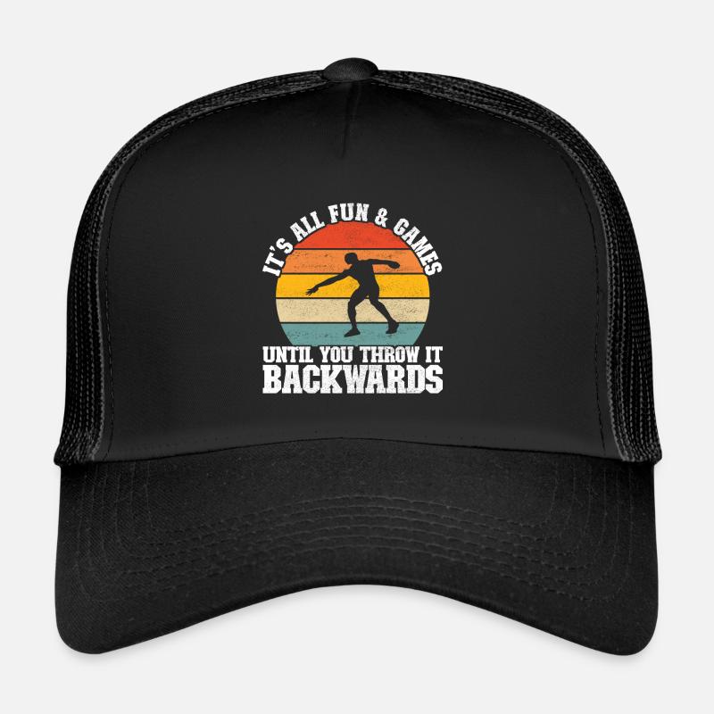 Lanceur de disque Lancer de disque Casquette trucker 