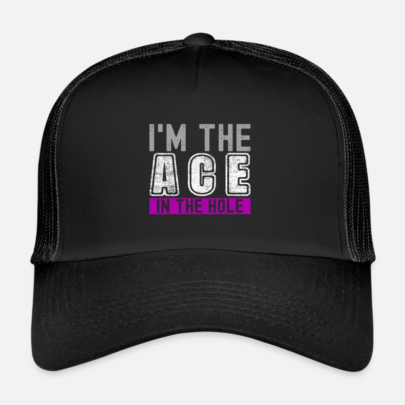 Asexuell Ace - Trucker Cap - Schwarz/Schwarz