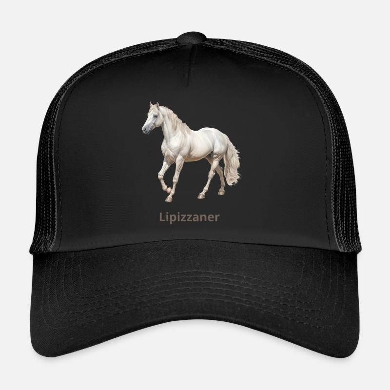 Lipizzaner - Trucker Cap - black/black