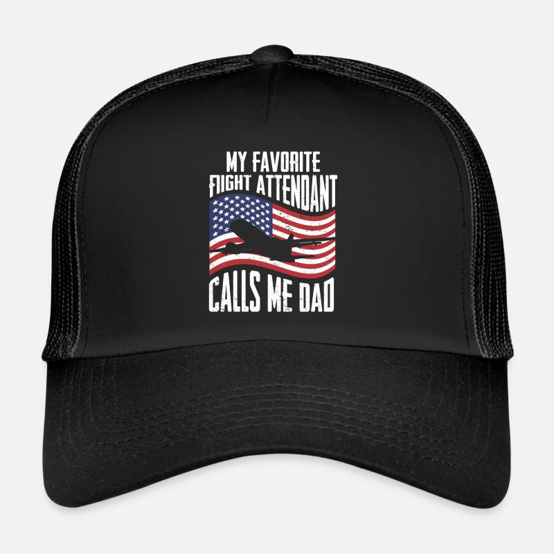 Flugbegleiter Papa Stewardess Flugbegleiter Trucker Cap