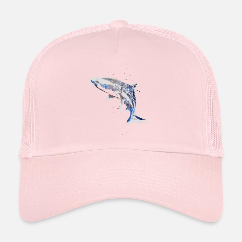 Requin, Requins, Poisson, Requin, Graffiti, Coloré, Gris Casquette trucker 