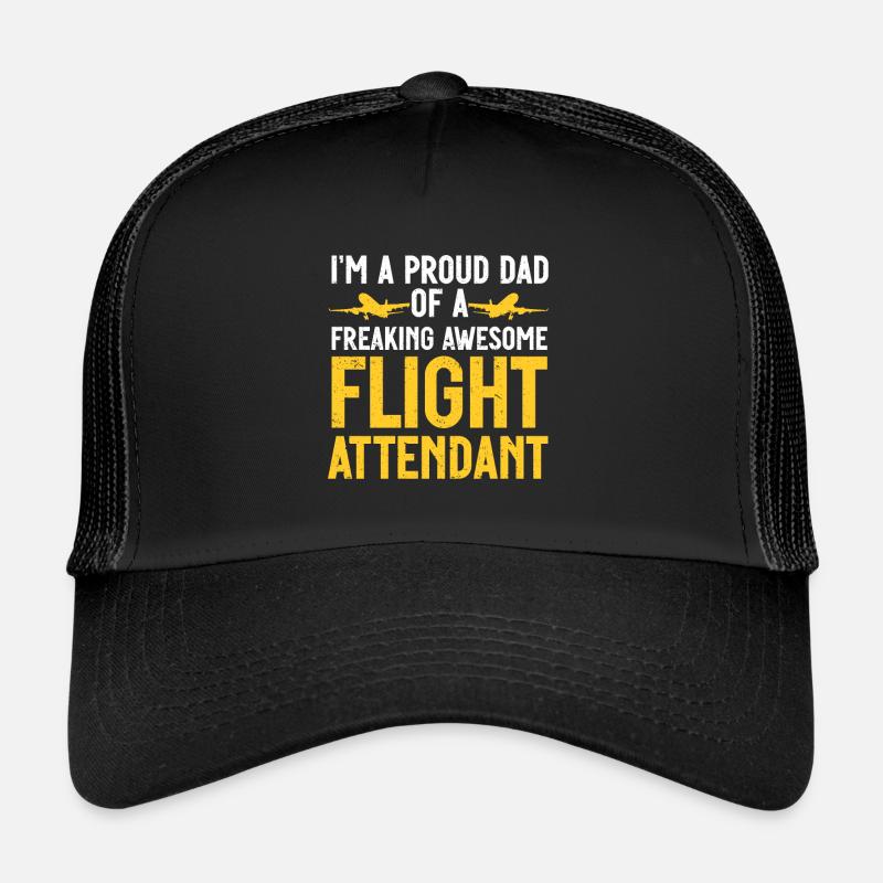 Flugbegleiter Papa Stewardess Flugbegleiter Trucker Cap