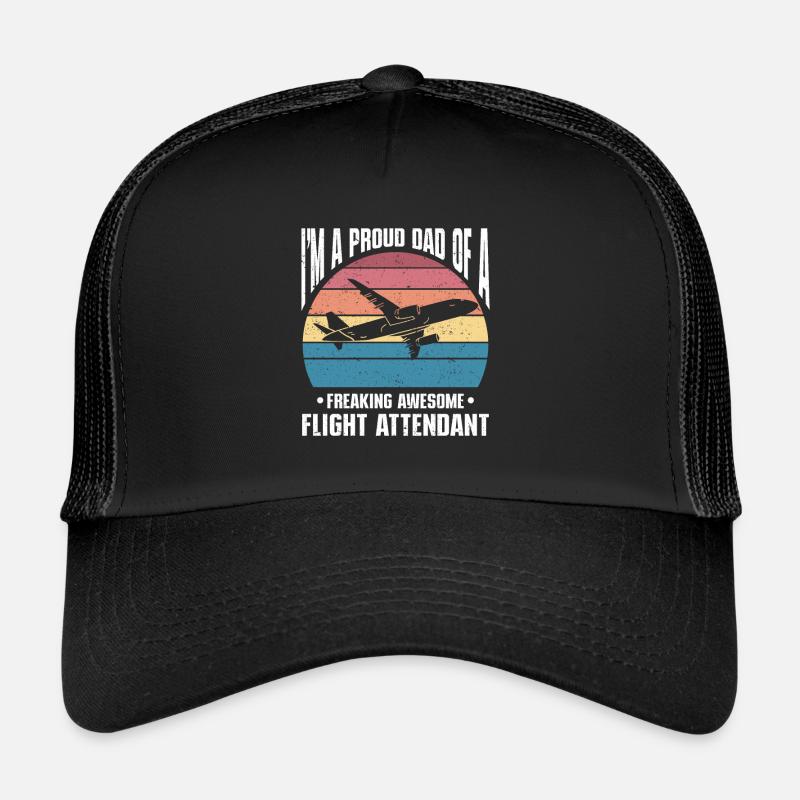 Flugbegleiter Papa Stewardess Flugbegleiter Trucker Cap