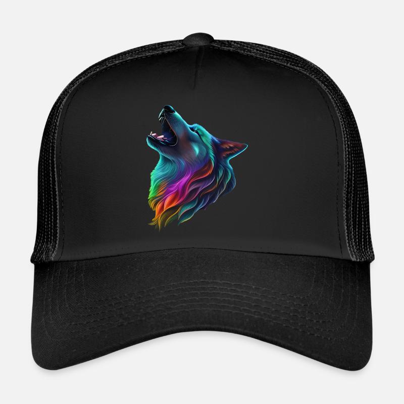 Wolf - Trucker Cap - Schwarz/Schwarz