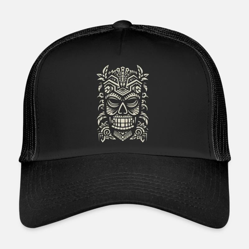Tiki Mask Trucker Cap