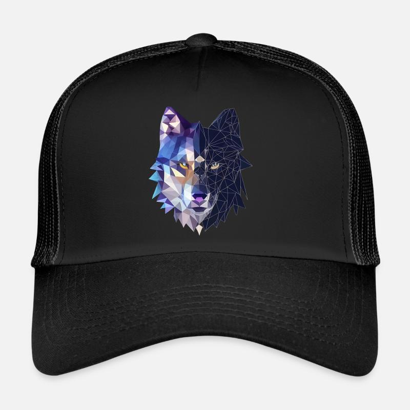 Wolf - Trucker Cap - Schwarz/Schwarz
