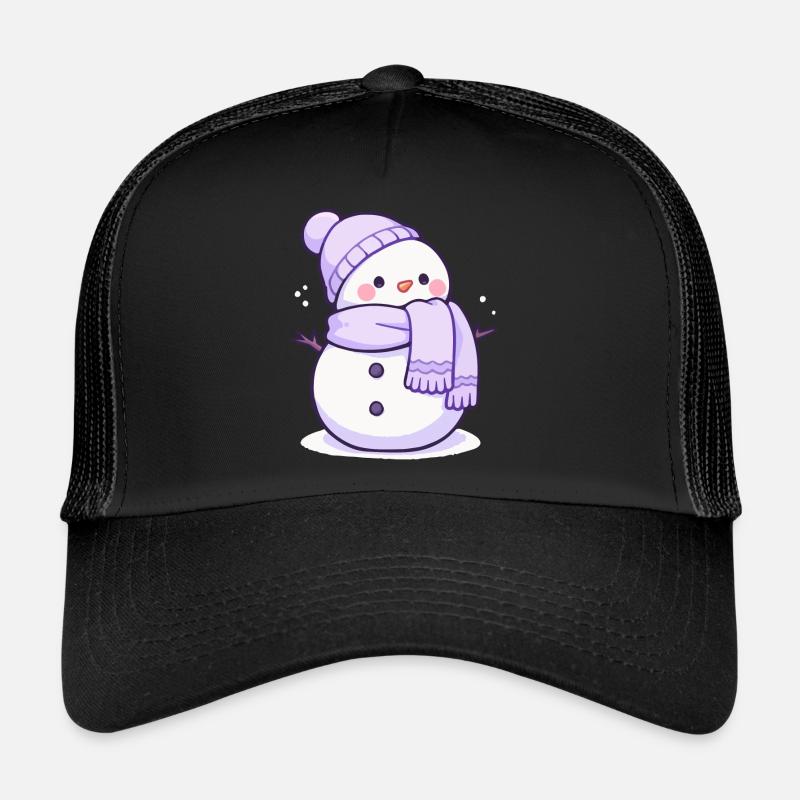 Süßer Weihnachts Schneemann - Festtags-Design Trucker Cap
