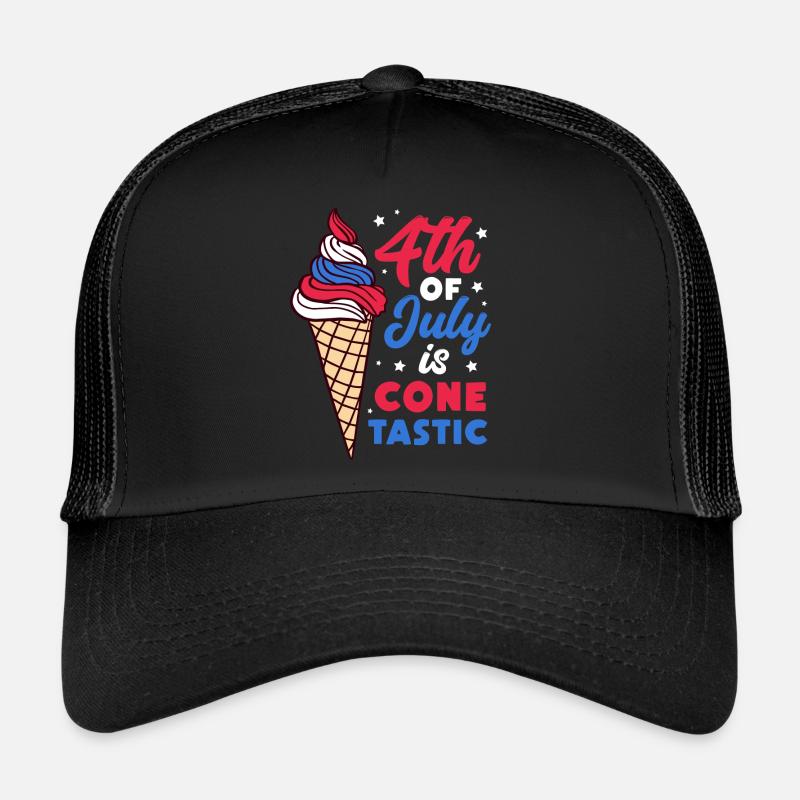 4th of July is cone-tastic Trucker Cap