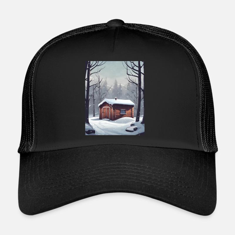 Gemütliche Schneehütte Trucker Cap