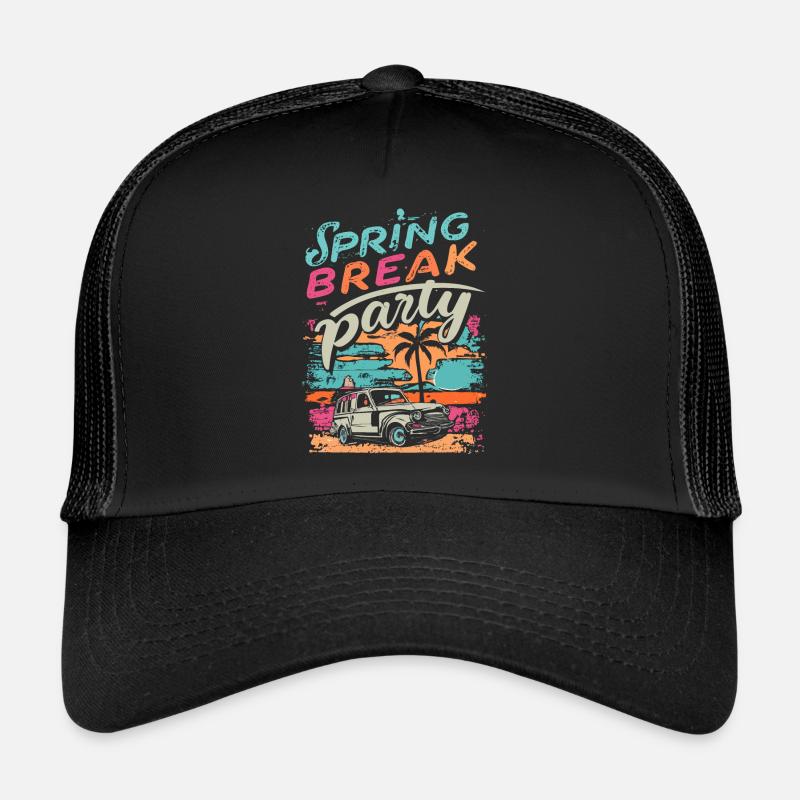 Spring Break Urlaub Retro Vintage Trucker Cap