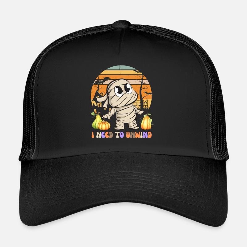 i NEED TO UNWIND - Trucker Cap - black/black