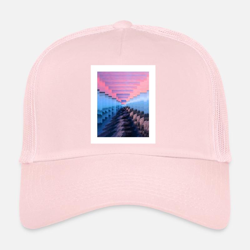Paysage enveloppé de brume Casquette trucker 
