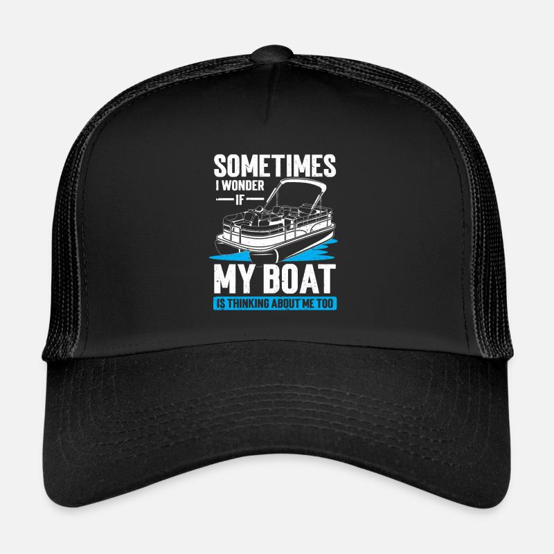 Bateau Ponton Bateau Capitaine de Bateau Casquette trucker 