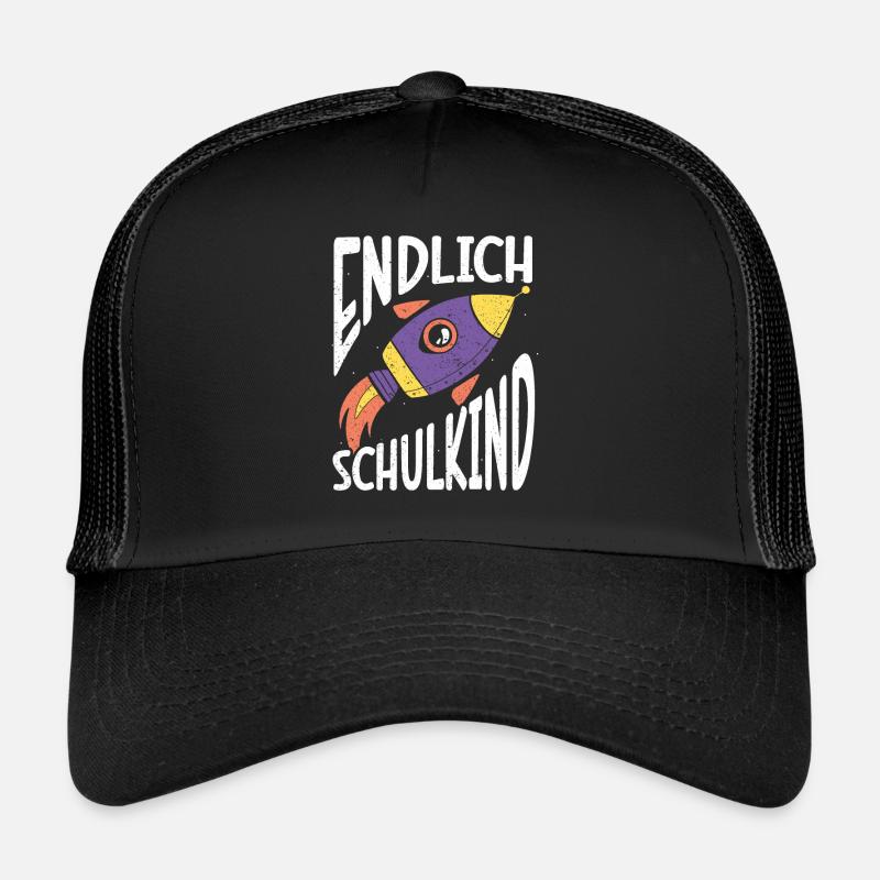 Endlich Schulkind Rakete Einschulung 1. Klasse Trucker Cap