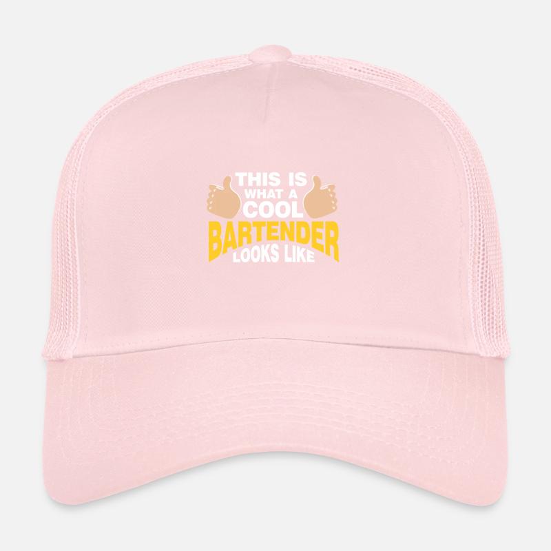 Bartender Gift Job Waiter Bartender Trucker Cap