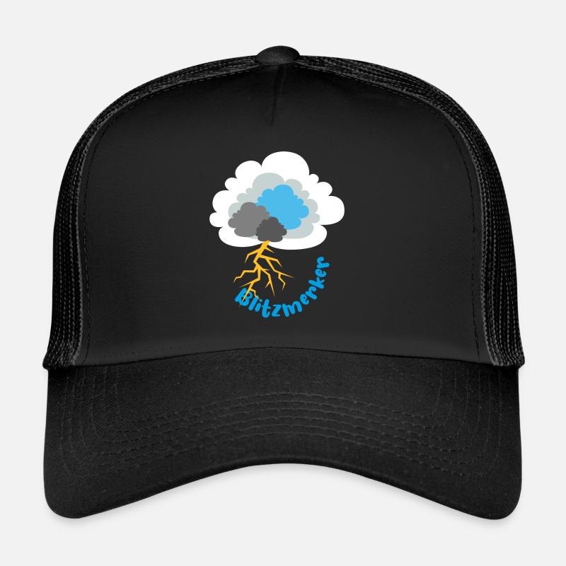 Blitz Gewitter Wolke Sturm Meteorologie Trucker Cap