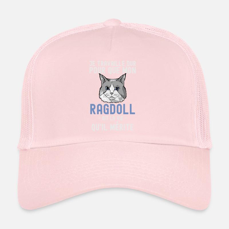 Chat mignon de race Ragdoll Casquette trucker 