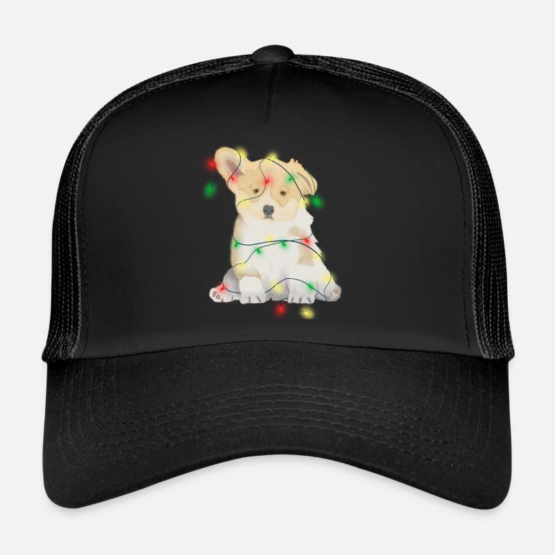 Christmas funny dog Trucker Cap