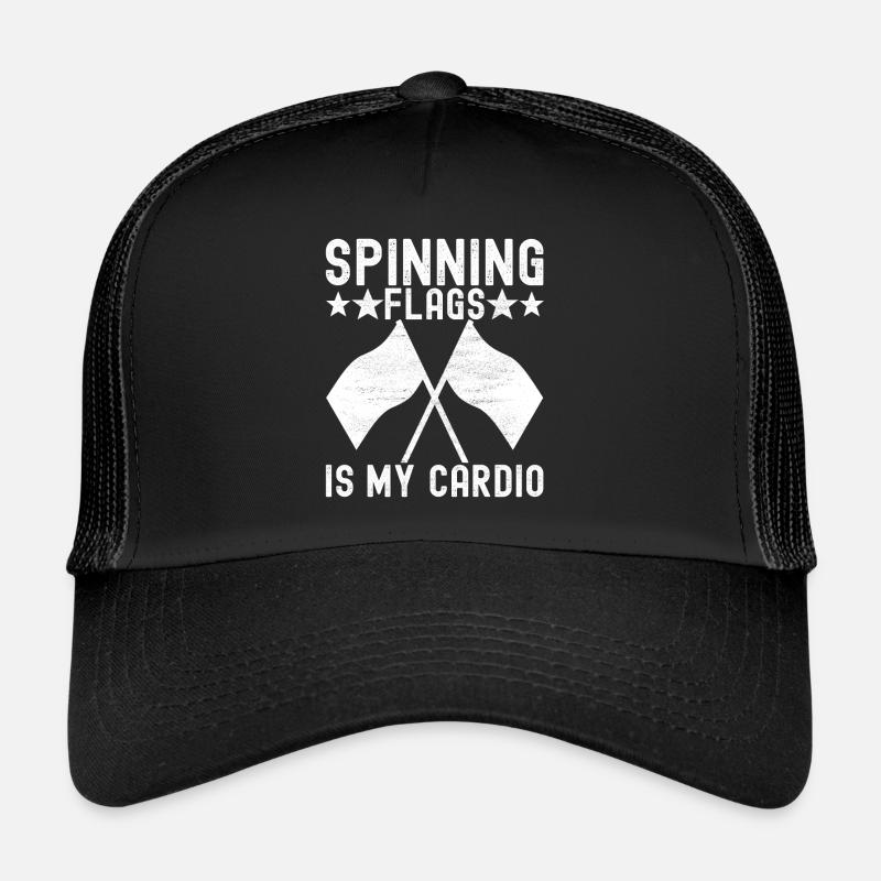 Flag Waving Marching Band Color Guard Trucker Cap