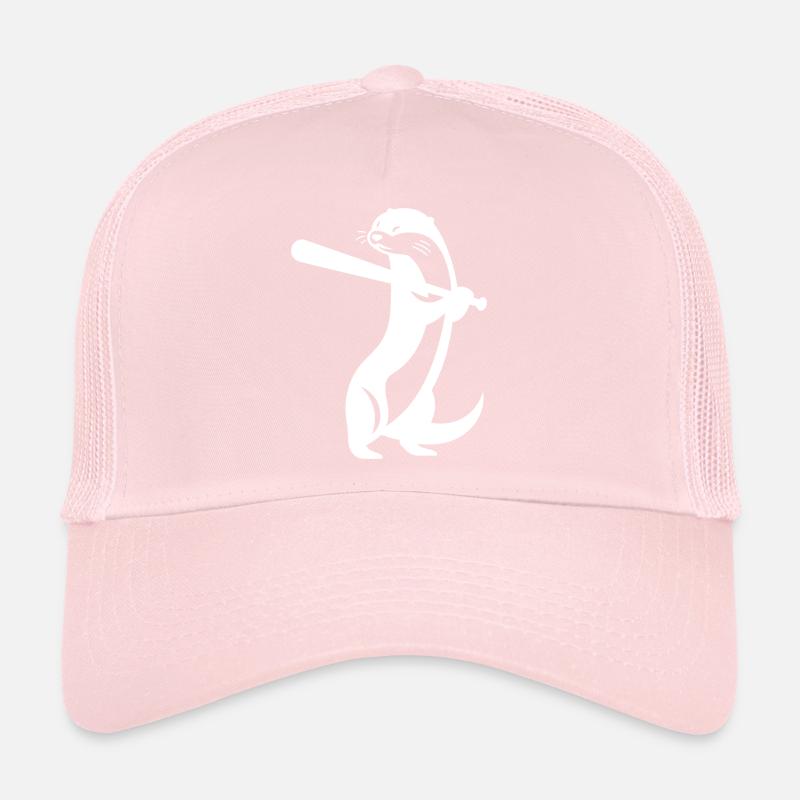 Silhouette de Baseball de loutre Casquette trucker 