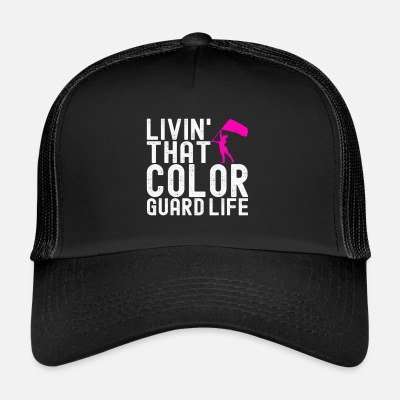 Drapeau agitant la fanfare garde de couleur Casquette trucker 