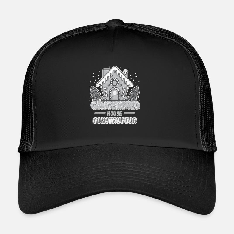 Gingerbread House Constructor Manufacturer Gift Trucker Cap