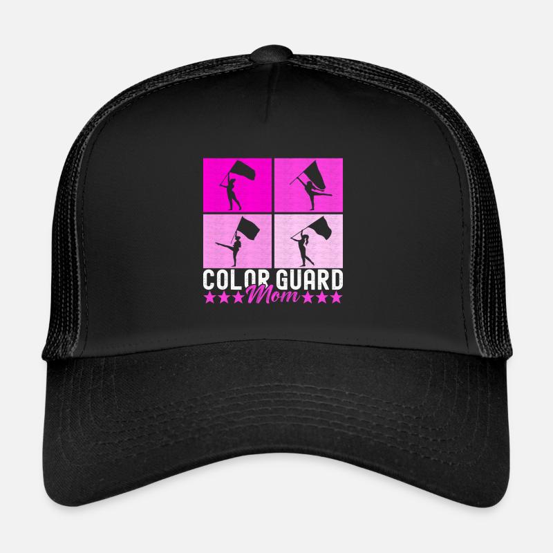 Flag Waving Marching Band Color Guard Trucker Cap