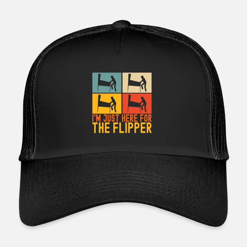 Pinball Flipper - Trucker Cap - Schwarz/Schwarz