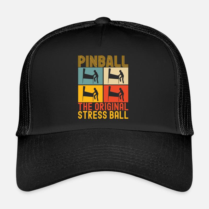 Pinball Flipper - Trucker Cap - Schwarz/Schwarz