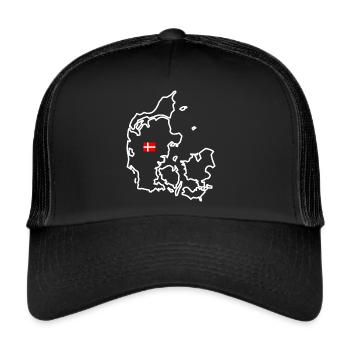 Denmark - Contour (white) - Trucker Cap - black/black - Front