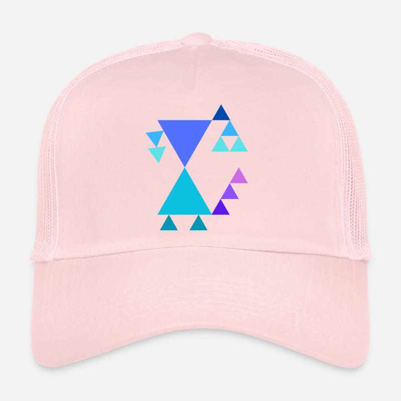 Triangle pattern Trucker Cap
