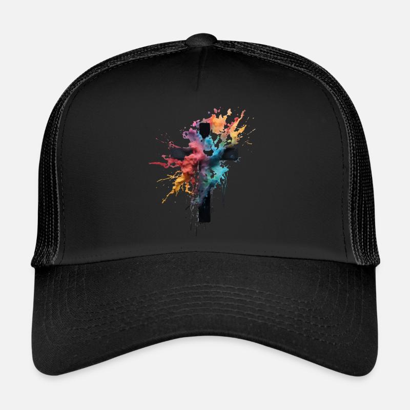 Conception de croix Christianisme chrétien et orthodoxe Casquette trucker 