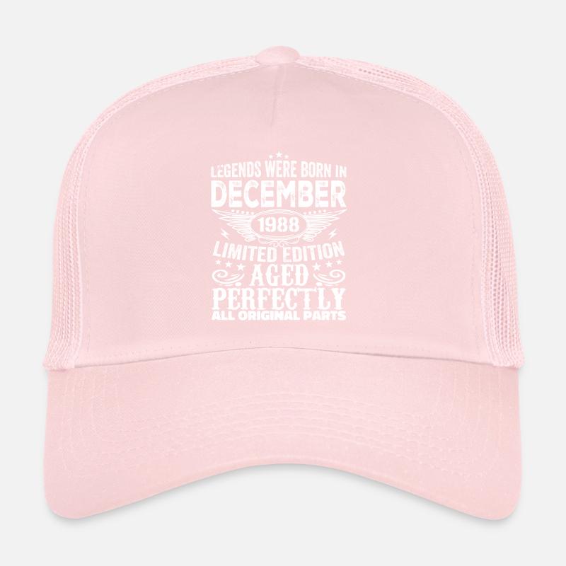 Décembre 1988 Anniversaire Décembre 1988 Décembre Casquette trucker 