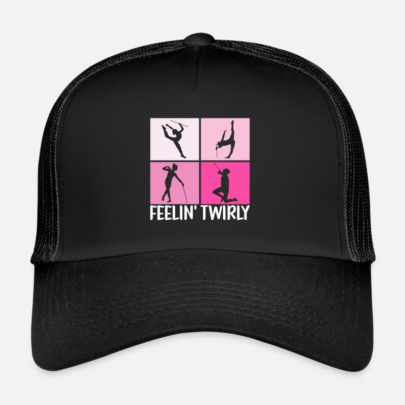 Majorettenturnen Majoretten Baton Twirling - Trucker Cap - Schwarz/Schwarz
