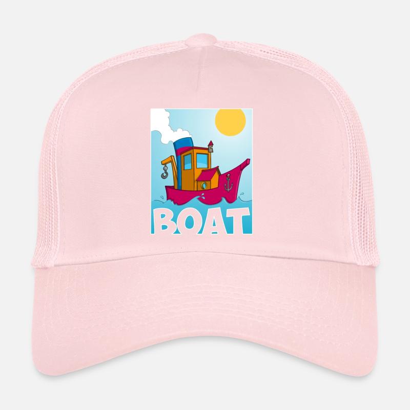 Image colorée d’un remorqueur amusant Casquette trucker 