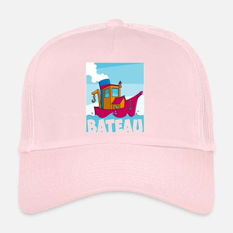 Image colorée d'un remorqueur drôle Casquette trucker 