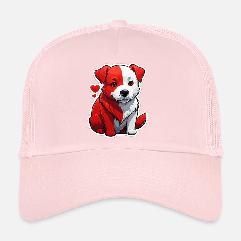 chien rouge Casquette trucker 