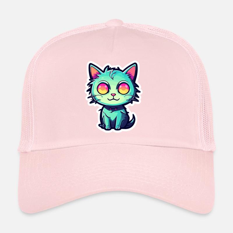 Illustration de chat mignon Casquette trucker 