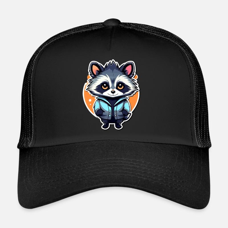 Illustration de raton laveur Casquette trucker 